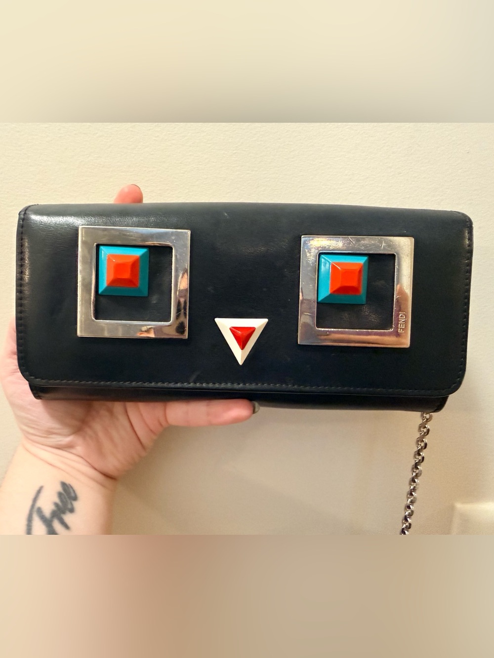 *RARE* Authentic Fendi - Monster Wallet On Chain